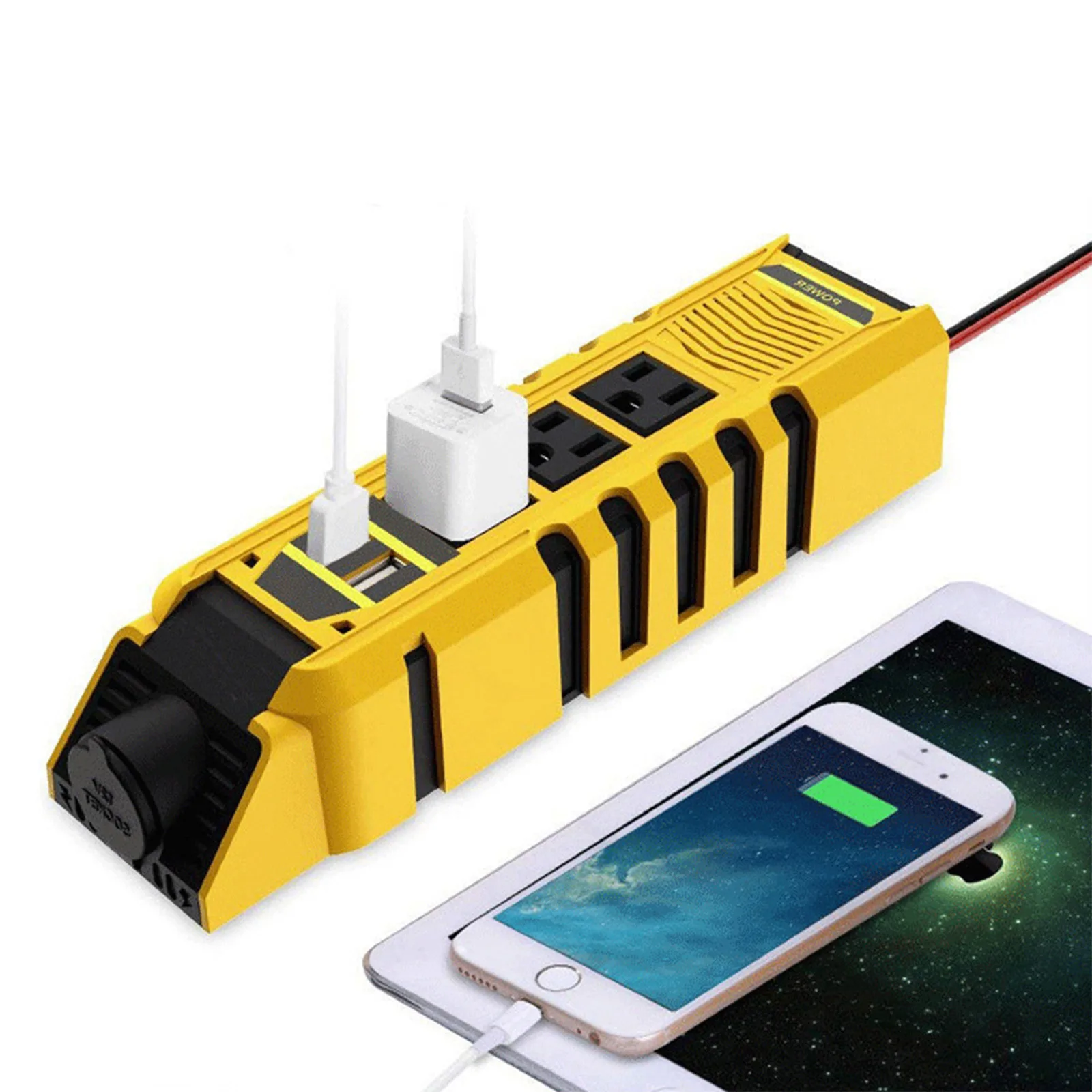 150W Car Power Inverter Charger DC 12V to 110V AC Converter with 2.4A Dual USB - £34.98 GBP