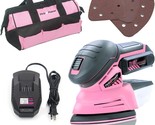 Small Handheld Sanding Machine, Pink Power Detail Sander For Woodworking... - £73.79 GBP