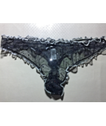 DELICATES Vintage Sheer Thong Bikini Doll Panties 80s 90s Sequins Sz XL 8 - $24.94 CAD