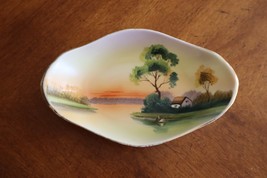 Vtg Noritake China Tree In The Meadow Swan Nut Candy Nut Dish Bowl 6.&quot; T... - $14.95