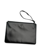 Lululemon Goody Bag Wristlet Small Gym Pouch Bag Clutch Purse Black Zipp... - $18.49