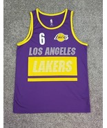 LeBron James Jersey Adult Med #6 LA Lakers Tank Top Basketball Men NBA - £14.25 GBP
