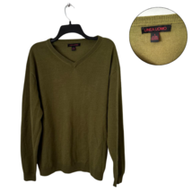 Linea Uomo Men’s Olive Green V-Neck Sweater Size L - $15.84