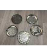 Vintage Lot Of 5 Antique Pie Tin New England Table Talk Flaky Crust Amer... - $33.95 CAD
