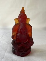 Daum Ganesha Estatuilla De , Pate de Verre , en Caja. Firmado - $514.25