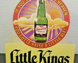 Vintage Little Kings Beer Schoenling Table Bar Pub Tavern Adv Sign 5.5&quot; ... - £14.95 GBP