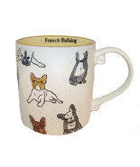French Bulldog 76189 Cream Ceramic Coffee Mug Tea Cup 18 oz Blue Sky - $433.52 MXN