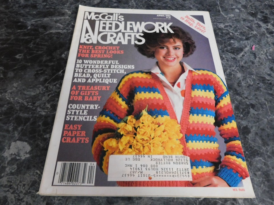 McCall&#39;s Needlework &amp; Crafts Magazine April 1986 - $1.49