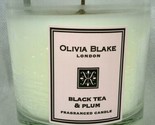 New Olivia Blake London Black Tea &amp; Plum 1 Wick Candle, 5.2 Oz  - £17.82 GBP