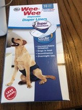 Four Paws Wee-Wee Disposable Diaper Super Absorbent Liners 10ct Ships N 24h - $16.81