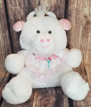 Fisher Price Puffalump White Cow Horns Pink Strip Dress Rose 17in Nylon 1992 - £31.57 GBP