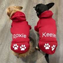 Personalized Winter Dog Hoodie Sweatshirt - £24.03 GBP