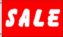 Sale (Red &amp; White) 3&#39;x5&#39; Polyester Flag - £3.89 GBP