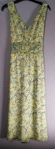 Green Floral Villiager (Liz Claiborne) side zipper size 12 - £15.50 GBP