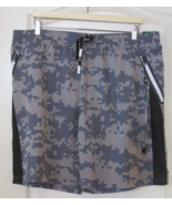 Spyder Active Woven Drawstring Athletics Shorts Grey Camouflage Men&#39;s Sz... - $338.06 MXN