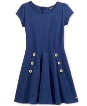 Tommy Hilfiger Girls Short-Sleeved Classic Pique Dress, Size L -12/14 - £18.94 GBP