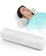 Cervical Neck Roll Pillow, Memory Foam Pillow, Cylinder Round Pillow, Pa... - £23.59 GBP