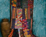 Handcrafted Queen-Sized Guatemalan Huipile Patchwork Quilt Set with Matc... - $459.33