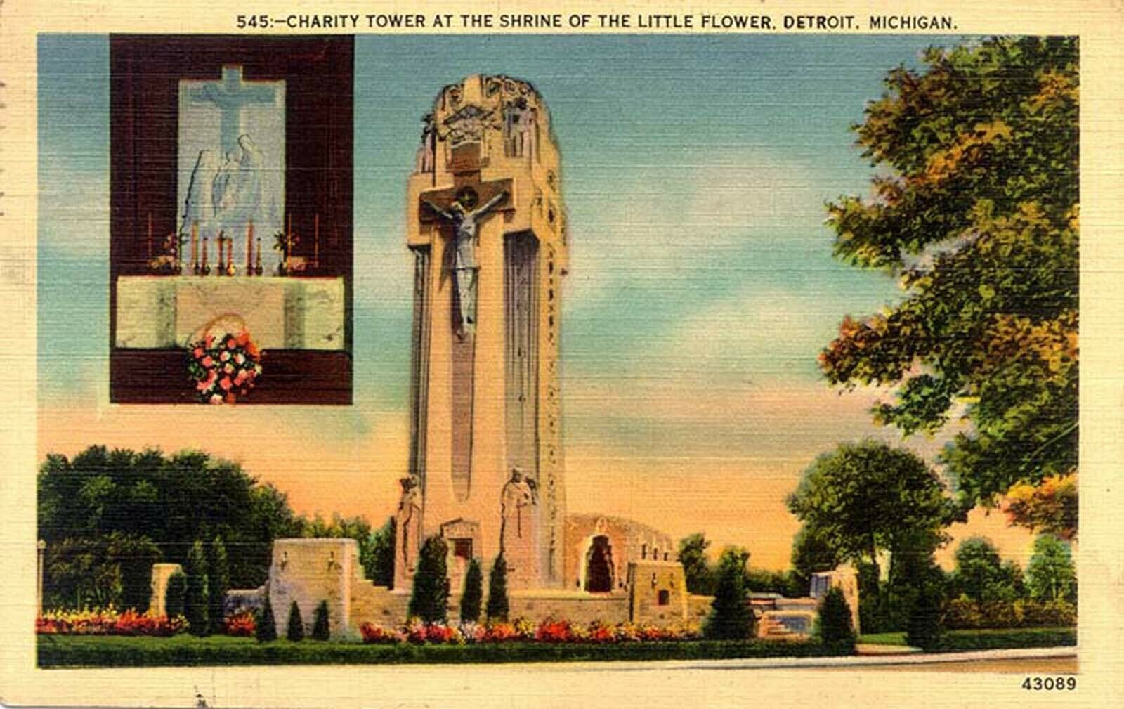 1939 Charity Tower Shrine Detroit, Michigan - Stations of the Cross PC & Booklet - $14.95