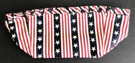 New LONGABERGER Basket Liner STARS AND STRIPES 8 x 5 x 5.5&quot; Rectangle - $7.28