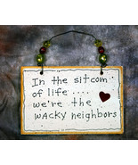 Wall Decor Sign - We&#39;re the Wacky Neighbors - £9.58 GBP
