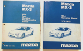 Lot of 2 Mazda 1994 MX-3 Body Electrical Workshop Volume 1 Manual Original - £36.13 GBP