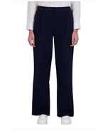 DKNY Womens Dress Pants Navy Blue Wide Leg Pockets High-Rise Stretch Rel... - €36,89 EUR