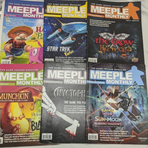 Lot Of (6) Meeple Monthly The Game Insider Magazine 39 41 44 55 65 66 - $13.37