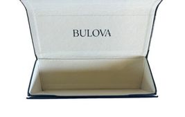 Bulova Eyeglass Eyewear Case Triangular Semi-Hardshell Magnet Closure Dark Gray image 8