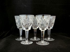 Waterford Crystal ASHLING 5 7/8&quot; Claret Wine Glasses Goblets ~ Set of 5 - $79.19