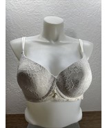 Ambrielle White Lace Underwire Bra Woman&#39;s Size 42DD Full Coverage KG JD - $16.29 CAD