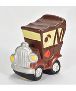 Vintage Antique Car Buggy Jalopy Anthropromorphic Ceramic Coin Bank - $32.66