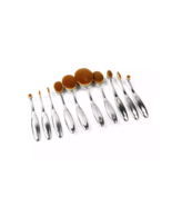 Colors: SILVER - Beauty Experts Set of 10 Oval Beauty Brushes - €49,46 EUR