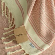 Multi-functional 71x41 Melon Turkish Towel - Sand Free &amp; Quick Dry for A... - $33.61