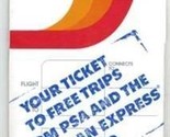 PSA American Express Ticket Folder 1986 Advertising - $17.82