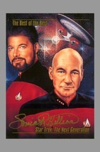 Sonia R. Hillios Signed 1993 Star Trek TNG Master Series Card ~ Picard &amp; Riker - £12.78 GBP