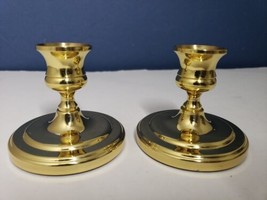 Baldwin Brass Petite Candlestick Taper Candle Holders 3&quot; Tall - £15.81 GBP