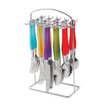 Gibson Home Santoro 20-Piece Stainless Steel Flatware Set with Hanging R... - £68.42 GBP