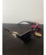 BETSEY JOHNSON BLACK &amp; GOLD Sunglasses NEW BJ 24 178 - £17.45 GBP