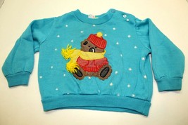 Vintage Small Hands Winter Koala Blue Childs Sweater Size 24 Months Soft... - £11.76 GBP