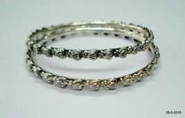Sterling Silver Bangle Bracelet Chudiyan Traditional Handmade Jewellery - £101.84 GBP