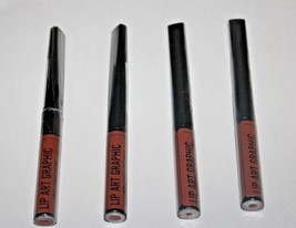 RIMMEL Lip Art Graphic Liner + Liquid Lipstick 760 Now Or Never Lot Of 4... - $8.54