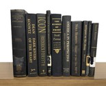 10 Black with Gold Lettering Vintage &amp; Modern Hardcover books Staging De... - $39.59