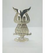Vintage Goldtone Revere Owl  Earring Holder Metal Retro - $13.54 CAD