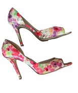 ELLE ~ ELKATIAFLORAL Pattern ~ Size 10 ~ Peep Toe ~ 4&quot; Stiletto Heels ~ ... - $617.64 MXN