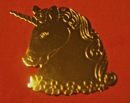 Vintage LILLIAN VERNON Brass Ornament - UNICORN -1980s - NOS - £7.96 GBP