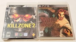 Killzone 2 W/Guide &amp; The Wolf Among Us PS3 PlayStation 3 (Damaged Cases) - £6.22 GBP