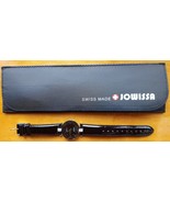 JOWISSA WOMEN&#39;S WRISTWATCH BLACK FACET STRASS STAR CUT LEATHER RHINESTON... - $507.47 CAD