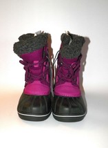 NWT Cat &amp; Jack Girls Purple Snow Boots Size 3 - £19.88 GBP