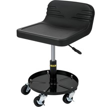 VEVOR Rolling Garage Stool, 300LBS Capacity, Adjustable Height from 15.7 in to  - £77.51 GBP